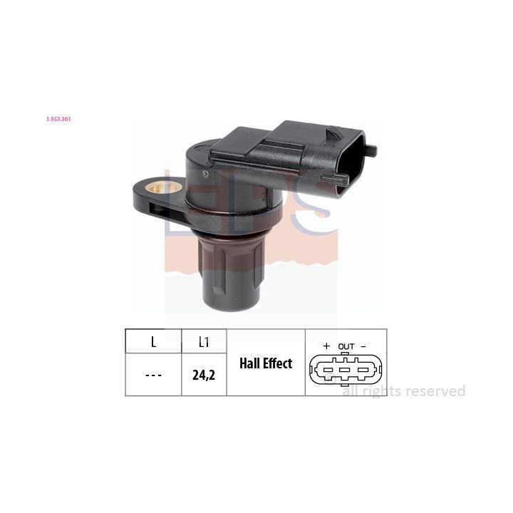 Jutiklis, alkūninio veleno impulsas EPS 1.953.361