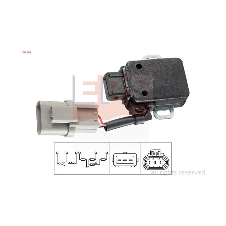 Jutiklis, droselio stūmoklis EPS 1.995.005