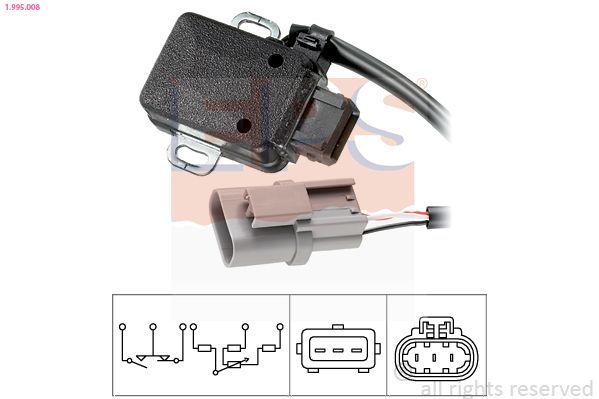 Jutiklis, droselio stūmoklis EPS 1.995.008