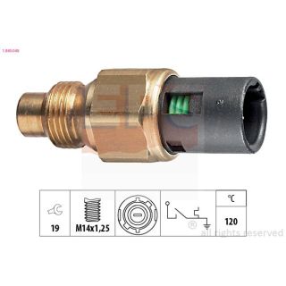 Temperatūros jungiklis, aušinimo skysčio įspėjimo lemputė EPS 1.840.048