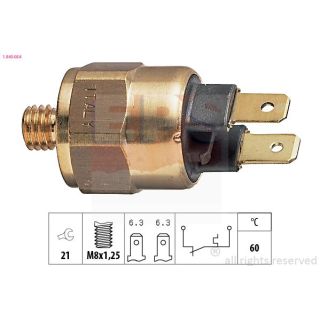 Temperatūros jungiklis, aušinimo skysčio įspėjimo lemputė EPS 1.840.054