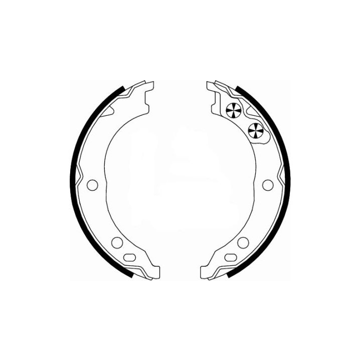 Stabdžių trinkelių komplektas, stovėjimo stabdis HELLA PAGID 8DA 355 050-671