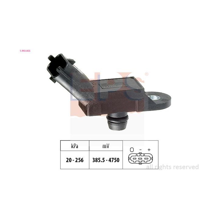 Oro slėgio jutiklis, aukščio adaptacija EPS 1.993.055