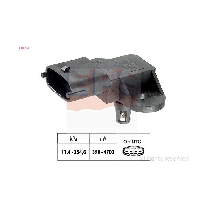 Oro slėgio jutiklis, aukščio adaptacija EPS 1.993.092