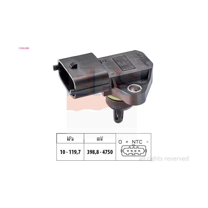 Oro slėgio jutiklis, aukščio adaptacija EPS 1.993.098