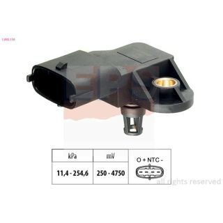 Oro slėgio jutiklis, aukščio adaptacija EPS 1.993.110