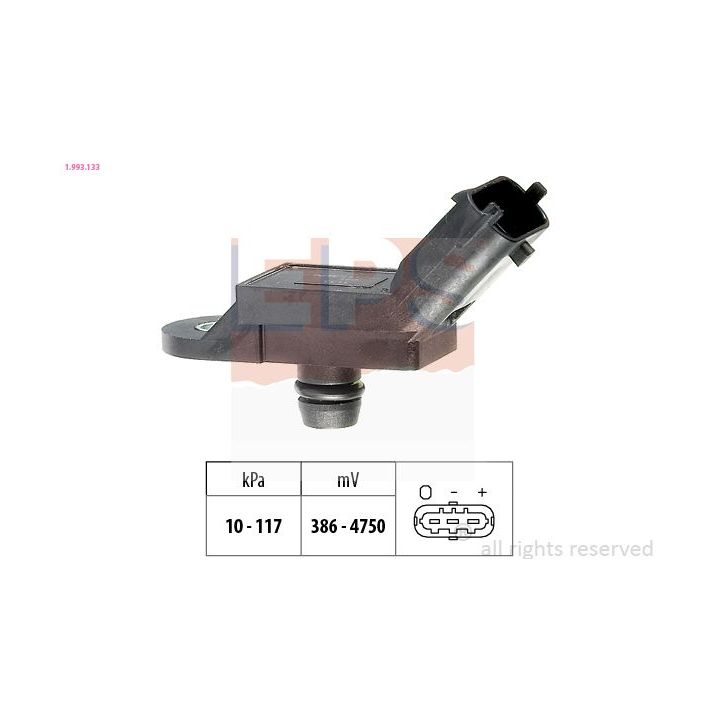 Oro slėgio jutiklis, aukščio adaptacija EPS 1.993.133