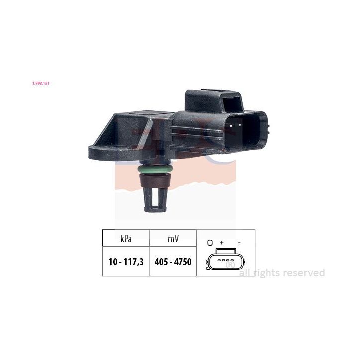 Oro slėgio jutiklis, aukščio adaptacija EPS 1.993.151