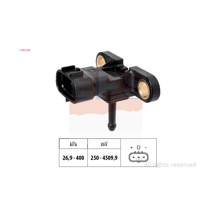Oro slėgio jutiklis, aukščio adaptacija EPS 1.993.198