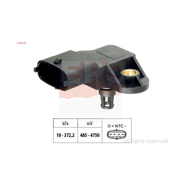 Oro slėgio jutiklis, aukščio adaptacija EPS 1.993.236