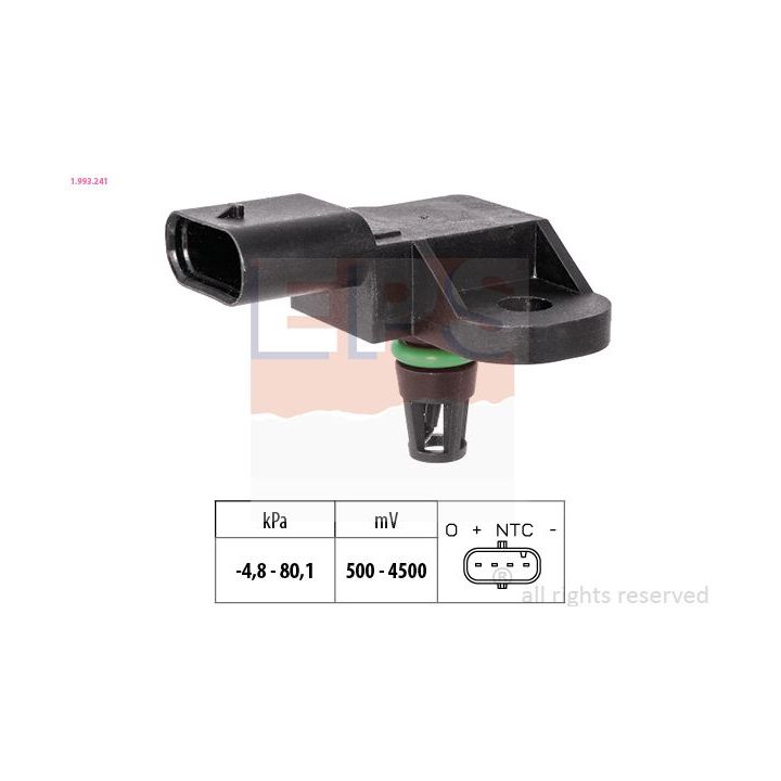 Oro slėgio jutiklis, aukščio adaptacija EPS 1.993.241