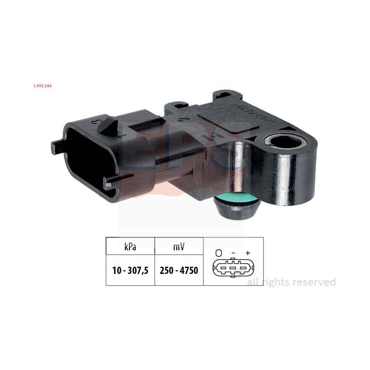 Oro slėgio jutiklis, aukščio adaptacija EPS 1.993.244