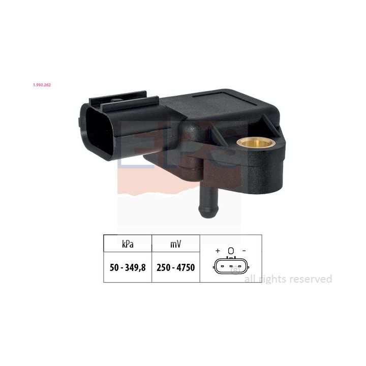 Oro slėgio jutiklis, aukščio adaptacija EPS 1.993.262