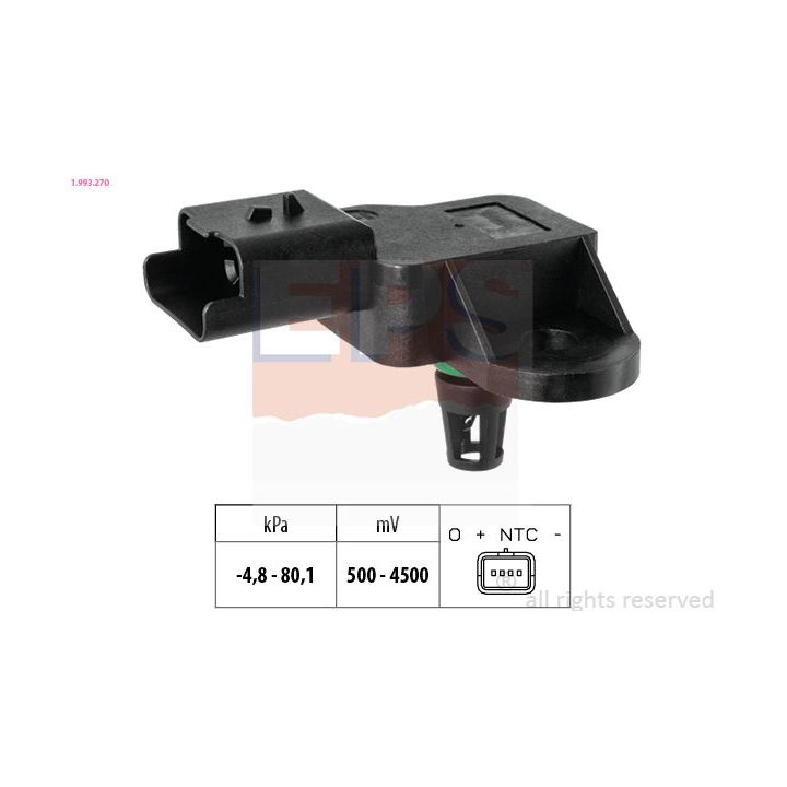 Oro slėgio jutiklis, aukščio adaptacija EPS 1.993.270