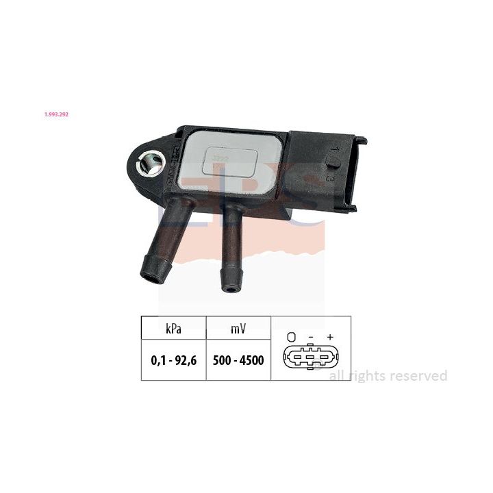 Oro slėgio jutiklis, aukščio adaptacija EPS 1.993.292