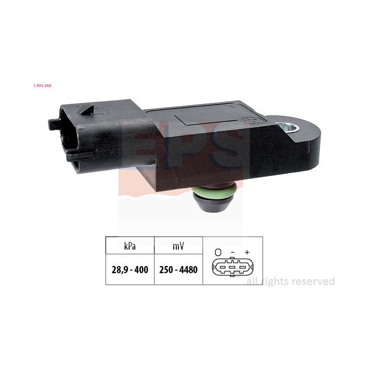 Oro slėgio jutiklis, aukščio adaptacija EPS 1.993.368