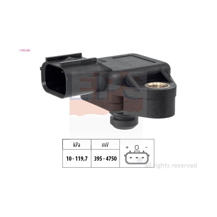 Oro slėgio jutiklis, aukščio adaptacija EPS 1.993.383