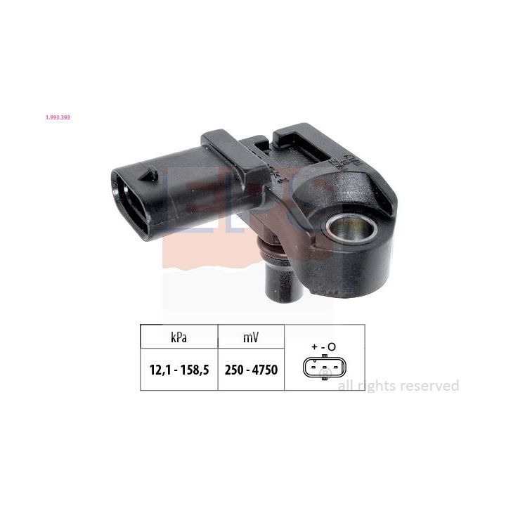 Oro slėgio jutiklis, aukščio adaptacija EPS 1.993.393