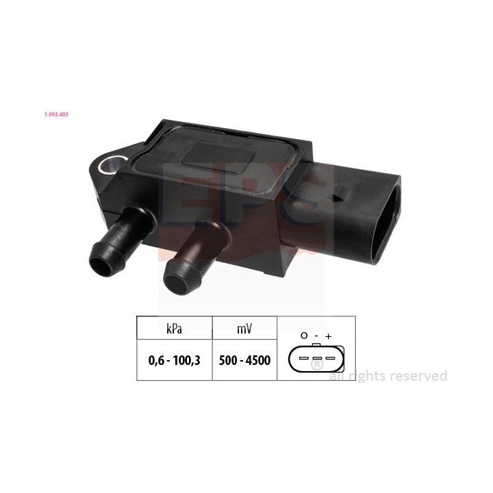 Oro slėgio jutiklis, aukščio adaptacija EPS 1.993.403