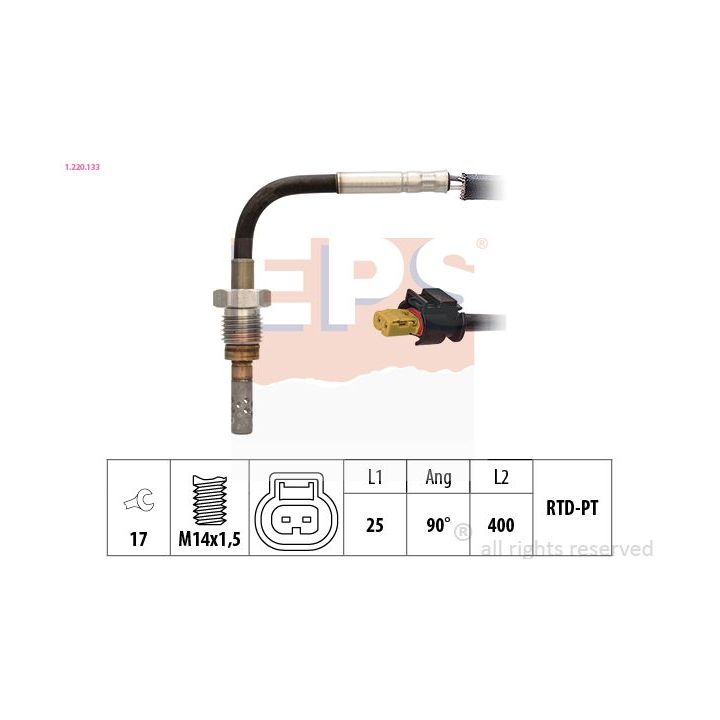 Jutiklis, išmetamųjų dujų temperatūra EPS 1.220.133