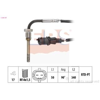 Jutiklis, išmetamųjų dujų temperatūra EPS 1.220.167