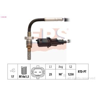 Jutiklis, išmetamųjų dujų temperatūra EPS 1.220.240