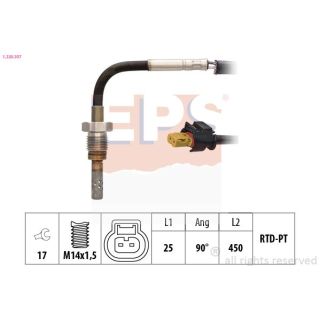 Jutiklis, išmetamųjų dujų temperatūra EPS 1.220.307