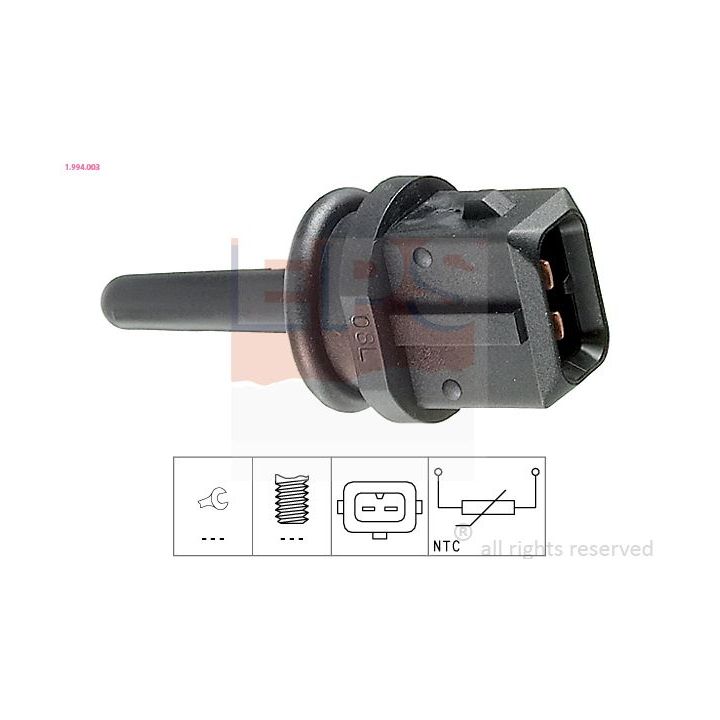 Siuntimo blokas, įsiurbiamo oro temperatūra EPS 1.994.003