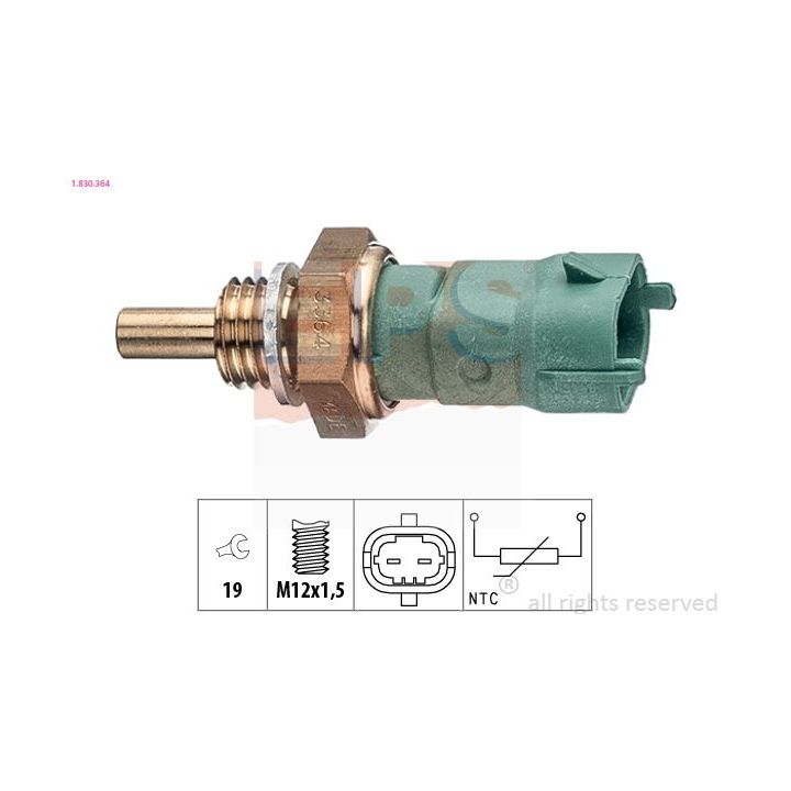 Siuntimo blokas, aušinimo skysčio temperatūra EPS 1.830.364
