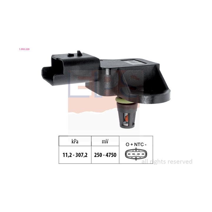 Jutiklis, kompresoriaus slėgis EPS 1.993.220