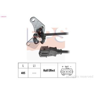 Jutiklis, skirstomojo veleno padėtis EPS 1.953.213