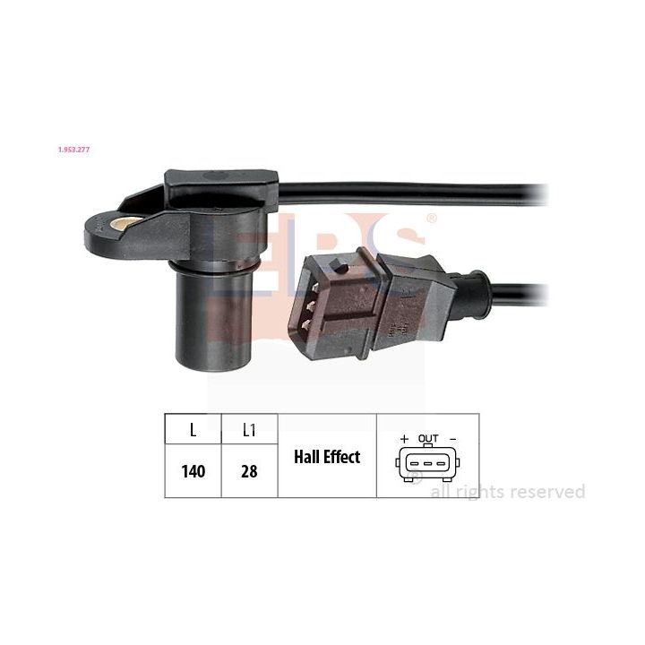 Jutiklis, skirstomojo veleno padėtis EPS 1.953.277