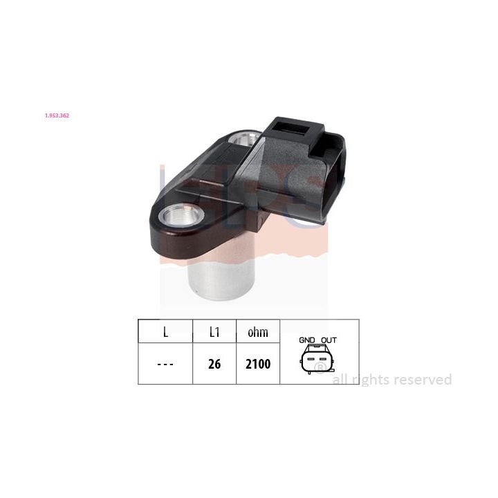 Jutiklis, skirstomojo veleno padėtis EPS 1.953.362