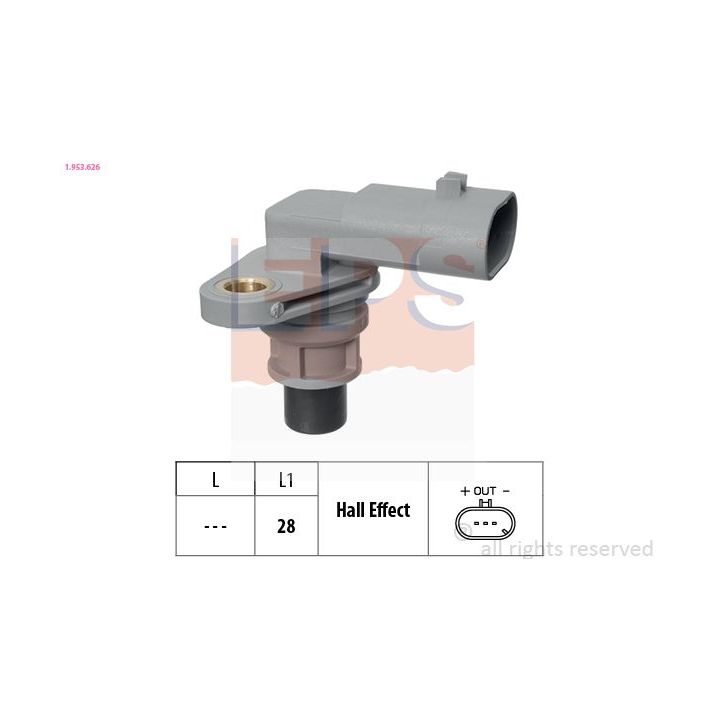 Jutiklis, skirstomojo veleno padėtis EPS 1.953.626