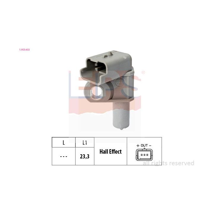 Jutiklis, skirstomojo veleno padėtis EPS 1.953.632