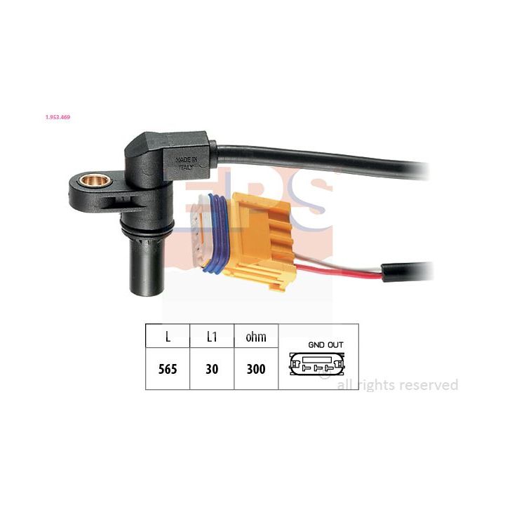RPM jutiklis, automatinė transmisija EPS 1.953.469