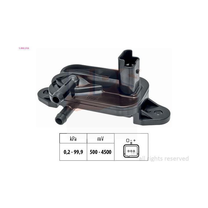 Jutiklis, išmetimo slėgis EPS 1.993.316