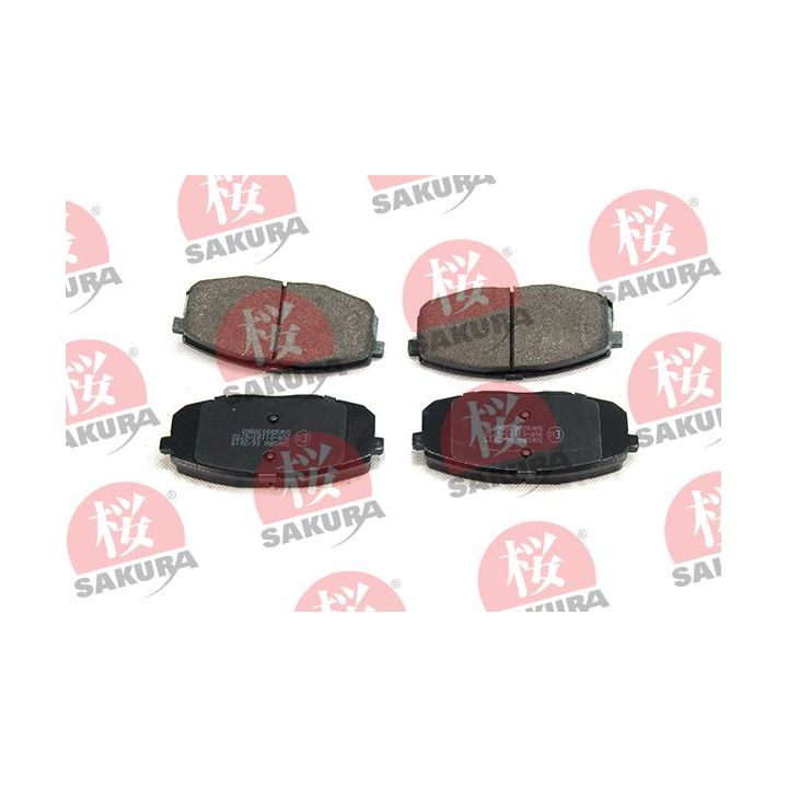 Stabdžių trinkelių rinkinys, diskinis stabdys SAKURA 600-03-8860