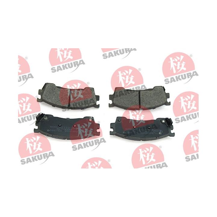 Stabdžių trinkelių rinkinys, diskinis stabdys SAKURA 600-30-3580