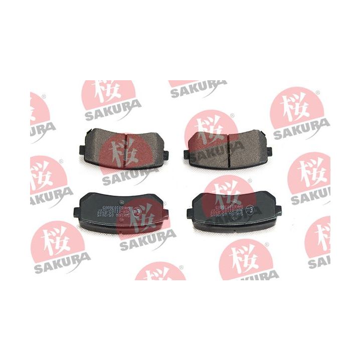 Stabdžių trinkelių rinkinys, diskinis stabdys SAKURA 601-03-8805