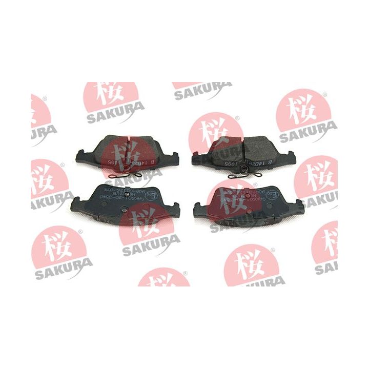 Stabdžių trinkelių rinkinys, diskinis stabdys SAKURA 601-30-3540