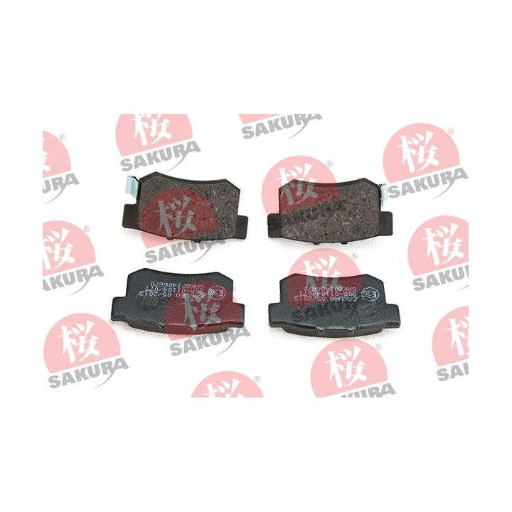 Stabdžių trinkelių rinkinys, diskinis stabdys SAKURA 601-40-6670