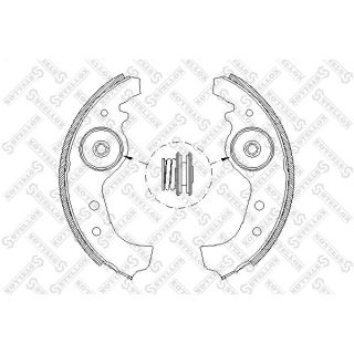 Stabdžių trinkelių komplektas STELLOX 026 101-SX