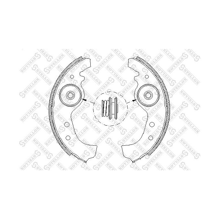 Stabdžių trinkelių komplektas STELLOX 026 101-SX