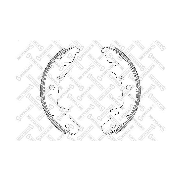 Stabdžių trinkelių komplektas STELLOX 031 100-SX