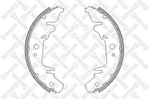 Stabdžių trinkelių komplektas STELLOX 031 100-SX