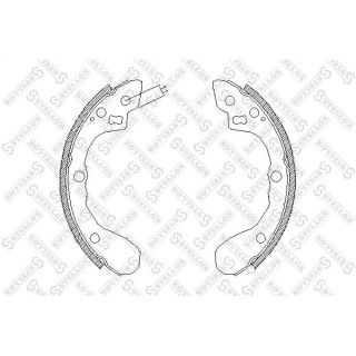 Stabdžių trinkelių komplektas STELLOX 071 100-SX