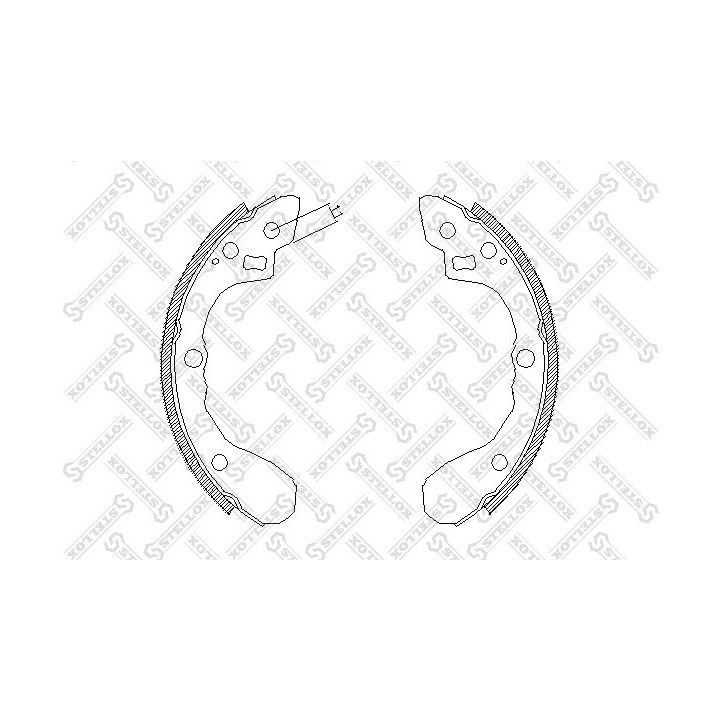 Stabdžių trinkelių komplektas STELLOX 071 100-SX