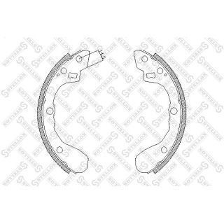 Stabdžių trinkelių komplektas STELLOX 071 101-SX