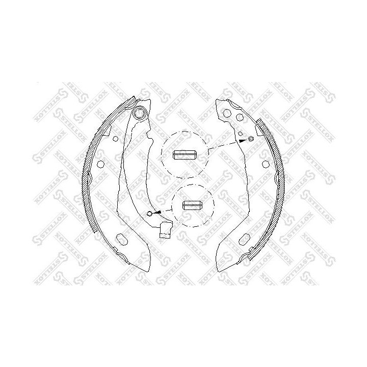 Stabdžių trinkelių komplektas STELLOX 094 100-SX
